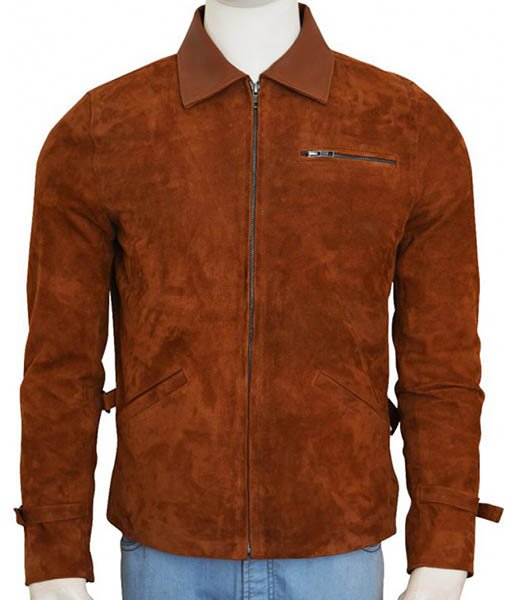 Joshua Brown Mens Suede Jacket - Image 2