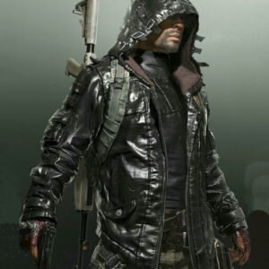 Playerunknown’s Battlegrounds Black Leather Jacket