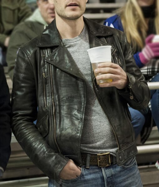 True Detective Taylor Kitsch Black Biker Jacket
