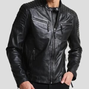 LESTER BLACK RACER LEATHER JACKET