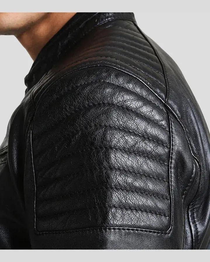LESTER BLACK RACER LEATHER JACKET - Image 3
