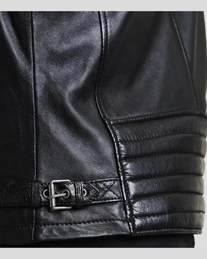 LESTER BLACK RACER LEATHER JACKET - Image 4