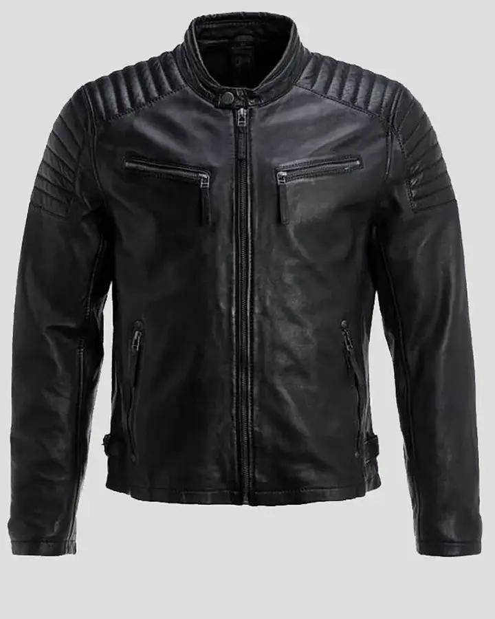 LESTER BLACK RACER LEATHER JACKET - Image 5