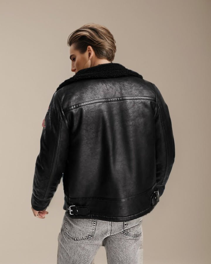 ZAYN SHERLING BIKER LEATHER JACKET - Image 2