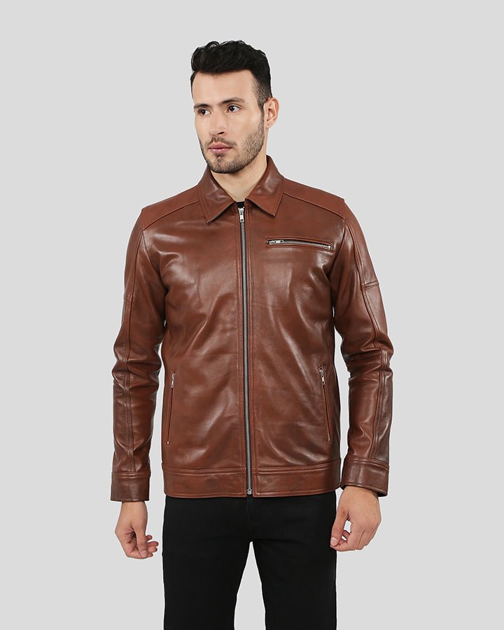 LEROY BROWN RACER LEATHER JACKET - Image 6