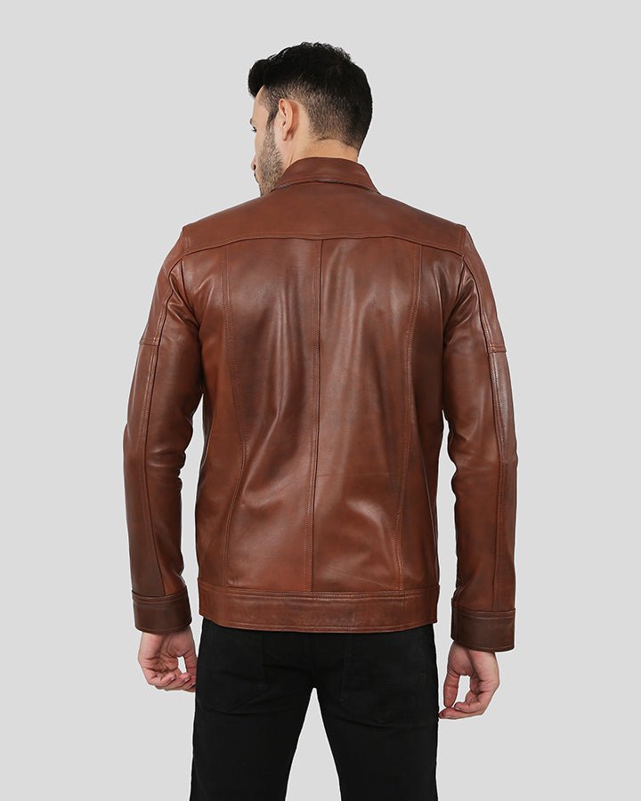 LEROY BROWN RACER LEATHER JACKET - Image 4
