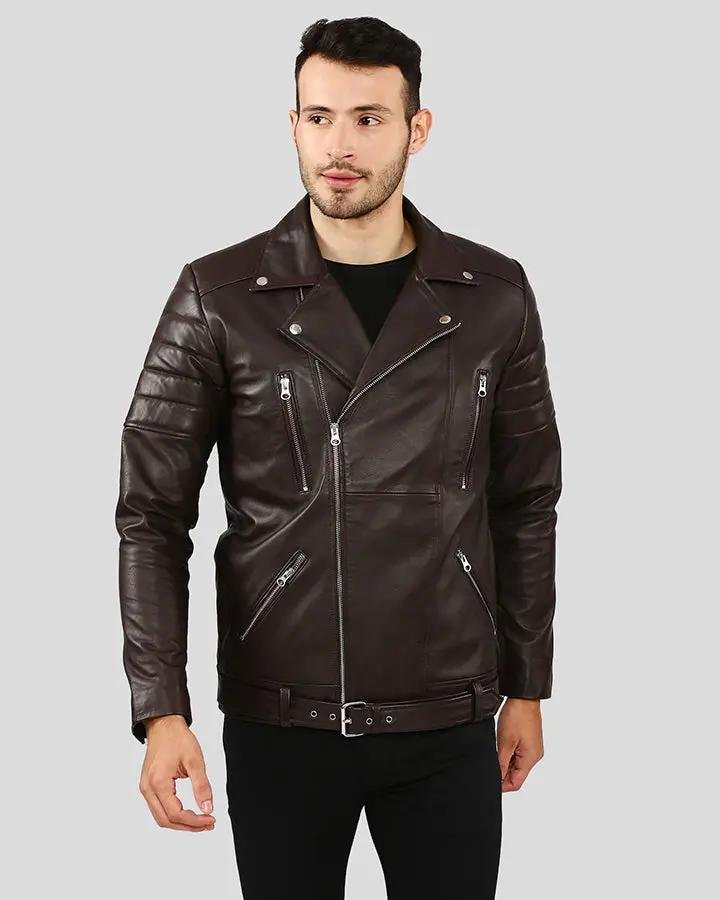 CYRO BROWN QUILTED LEATHER JACKET - Image 7