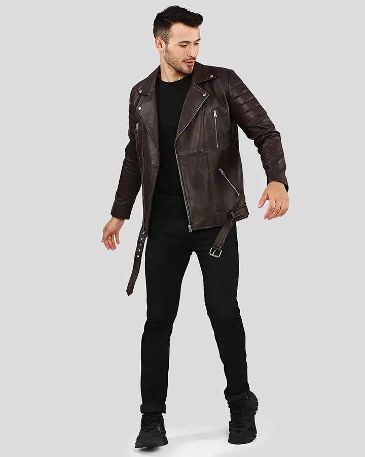 CYRO BROWN QUILTED LEATHER JACKET - Image 6